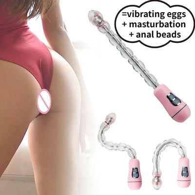 Vibrators Massager G-Spot Stimulator Couple Sex Tooys for Adults Anal Beads Butt Plug for Woman Vagina Masturbator Prostate