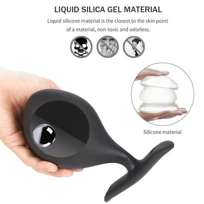 Wearable Anal Plug with Built-in Steel Ball Butt Plug Anal Toys Female Masturbation Tool Prostate Stimulator Sex Toys for Woman
