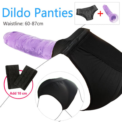 Wearable Strapon Dildo for Lesbian G Spot Stimulator Adult Sex Toys Panties Strap on Penis Pants Sex Toys for Women Erotic Toys